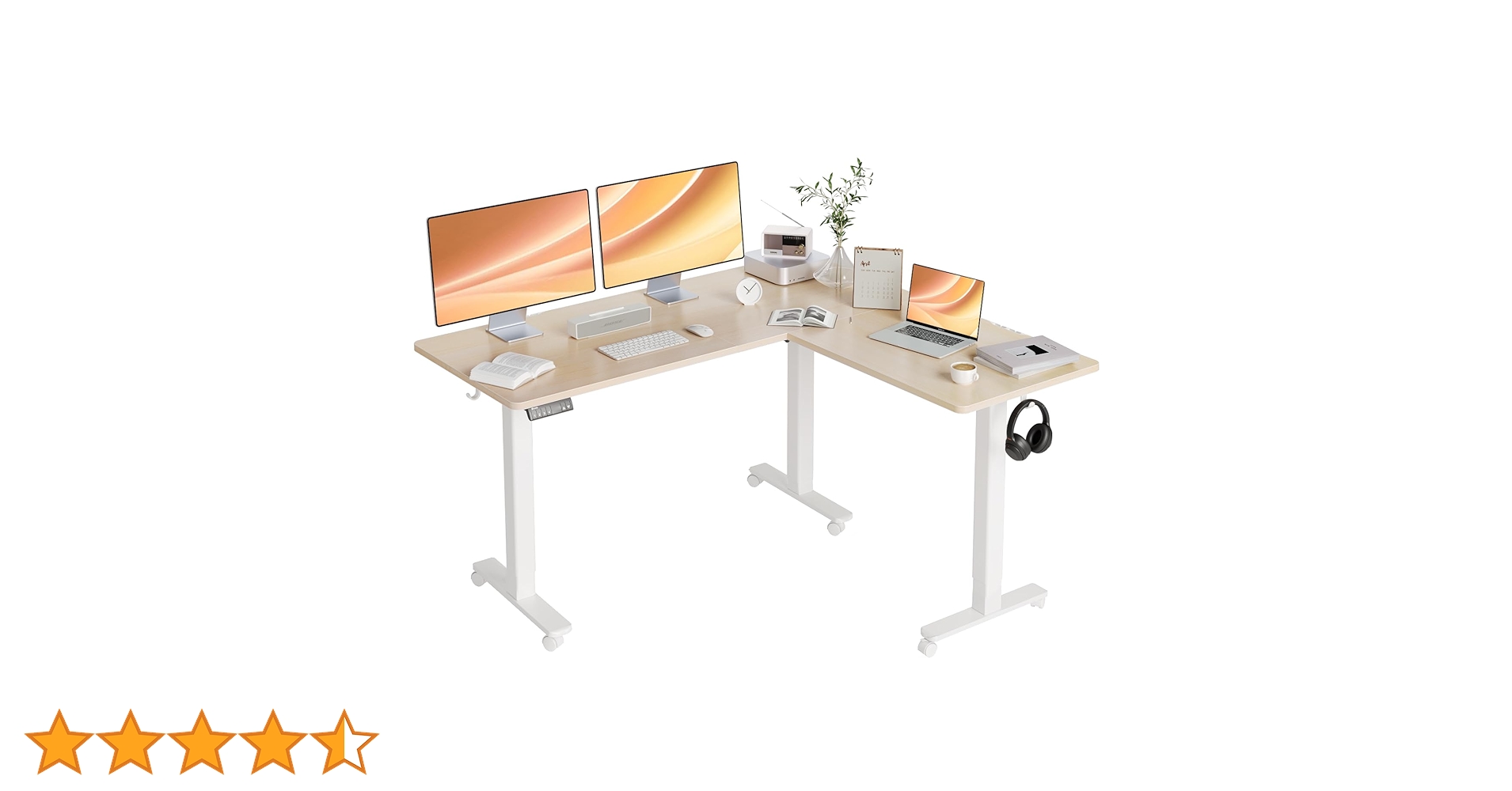 ⭐️オフィスデスク⭐️ 四本足 L字 昇降式デスク パソコンデスク 長テーブル 楽天市場】デスク L字 昇降 パソコンデスク オフィスデスク 4脚